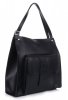 Kožené kabelka shopper bag Vittoria Gotti čierna 8286